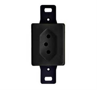 TOMADA  VERTICAL RETANGULAR 10.000 2P+T 10A 250V PT S/PLACA 32416 100562 