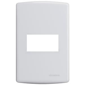 PLACA  C/SUPORTE 1 MODULO 4"X2" ABS BR HORIZONTAL 33407 6400 