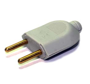 PLUG  MACHO 2P 10A 250V TERMOPLASTICO CZ 33864 10113