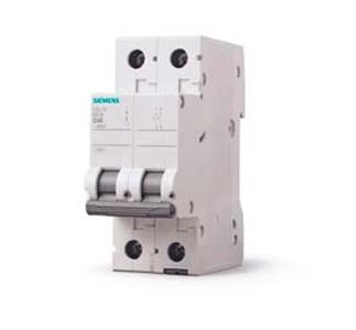 DISJUNTOR  MINI TERMOMAGNETICO BIPOLAR 25A B 5KA/220V 3KA/380V IEC 5SL1 352 5SL12256MB 