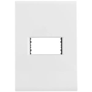 PLACA  C/SUPORTE 1 MODULO 4"X2" ABS BR HORIZ LIZ 35818 