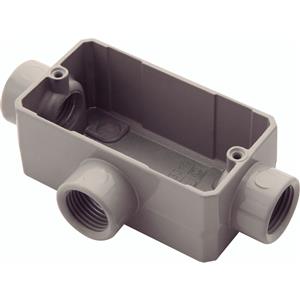 CONDULETE  T S/TAMPA 3/4" C/ROSCA BSP ALUMINIO C/ PINTURA 36192 