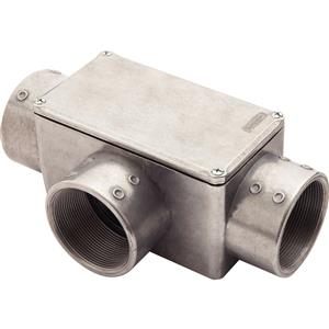 CONDULETE  T C/TAMPA 1.1/4" C/ROSCA BSP ALUMINIO S/PINTURA 36201 
