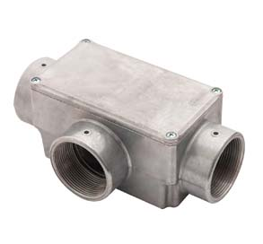 CONDULETE  T C/ TAMPA 2" C/ROSCA BSP ALUMINIO S/PINTURA 36203
