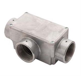 CONDULETE  T C/ TAMPA 2" C/ROSCA BSP ALUMINIO S/PINTURA 36203 