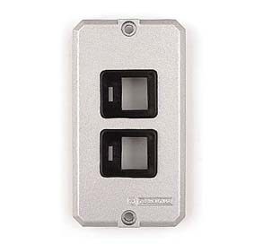 TAMPA  2 MODULOS P/TOMADA RJ45 P/CONDULETE 1/2-3/4" ALUMINIO S/PINTURA 36678 56117016