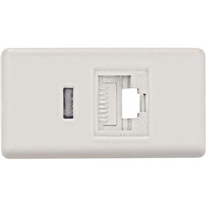 MODULO  TOMADA TRANSMISSAO DADOS RJ 45 CAT 6 BR 37205 