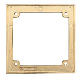 ANEL  REGULAGEM P/CAIXA PISO 4"X4" DOURADO 37232 56121234