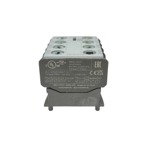 BLOCO  CONTATO AUXILIAR FRONTAL 3NA+1NF P/ CONTATOR CWC07-16 43339