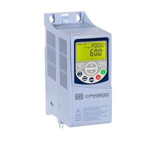 INVERSOR  FREQUENCIA CFW500 G2 3CV 2,2KW 380-480V 6,1A C/ PLUG IN 43482 CFW500A06P1T4NB20G2 