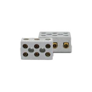 CONECTOR  TRIPOLAR 16MM² 50A/600V PORCELANA C/ FURO FIXACAO 4430 
