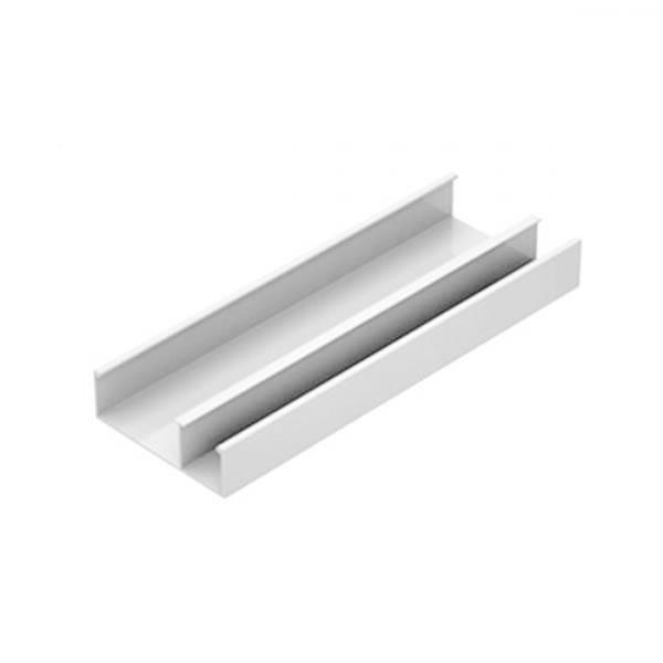 PERFIL  DUPLO 25X73 MM ALUMINIO LISO BR DIVISOR DESLOCADO 45018 DT1224100 