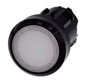 BOTAO  COMANDO ILUMINADO 22MM 1NA BR PLASTICO REDONDO 3SU1 487 3SU10010AB600AA0 