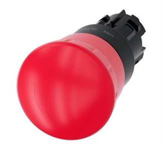 BOTAO  COMANDO EMERGENCIA 40MM VM PLASTICO GIRAR 3SU1 STOP COGUMELO 488 3SU10001HB200AA0 
