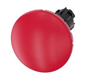 BOTAO  COMANDO EMERGENCIA 60MM 1NF VM PLASTICO GIRAR 3SU1 STOP COGUMELO 489 3SU10001JB200AA0 