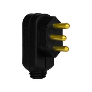 PLUG  VERSATIL MACHO 2P+T 20A 250VCA TERMOPLASTICO PT SAIDA LATERAL 615853 61081 