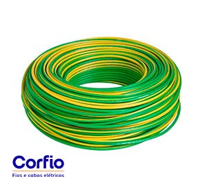 CABO  COBRE FLEXIVEL 1X0,75MM² 750V VD/AM 70°C PVC 66226 W100104-VD/AM