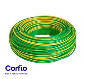 CABO  COBRE FLEXIVEL 1X1,0MM² 750V VD/AM 70°C PVC 66236 W0505-VD/AM 