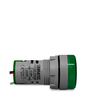 AMPERIMETRO  DIGITAL AD22-22AM-G 22MM 0-100A 60-380VCA VD 18407 AD2222AMG 