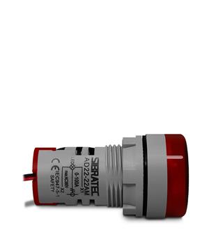 AMPERIMETRO  DIGITAL AD22-22AM-R 22MM 0-100A 60-380VCA VM 18408 AD2222AMR 