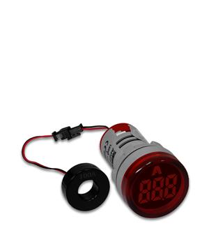 AMPERIMETRO  DIGITAL AD22-22AM-R 22MM 0-100A 60-380VCA VM 18408 AD2222AMR 