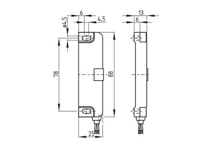 SENSOR MAGNETICO  MAGNETICO BNS 36 SEGURANCA BNS 36-02Z-R 1193132 21243 BNS3602ZR
