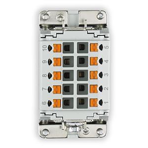 MIOLO  P/TOMADA MACHO C/CONTATO TERRA SERIE B16 16 POLOS PUSH-IN/ MOLA 22486 HCB16IPTM 