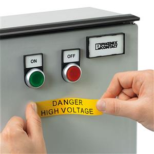 ETIQUETA  AM/PT 16,5X5MM POLIESTER MM-EML (16,5X5)R C1 YE/BK 22693 MMEML(16,5X5)RC1YE/BK 