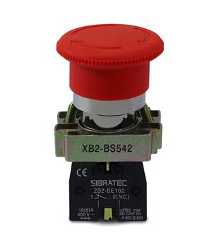 BOTAO  EMERGENCIA C/TRAVA 1NF VM METALICO GIRA P/DE 23601 XB2BS542 