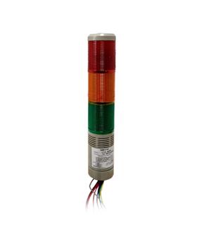 SINALIZ  TORRE LUMINOSA LED CONTINUA OU INTERMITENTE 12-30VCA/VCC VM/LJ/VD C/03 CORES 27513 LTA5053 