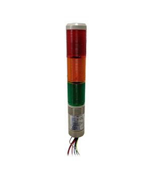SINALIZ  TORRE LUMINOSA LED CONTINUA OU INTERMITENTE 90-260VCA VM/LJ/VD 27514 LTA5053 