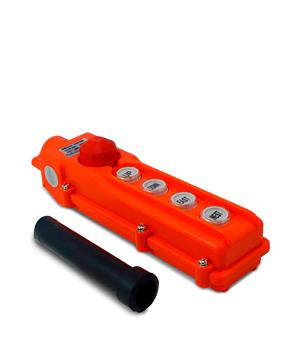 BOTOEIRA  P/PONTE ROLANTE C/4 BOTOES+EMERG IP65 27576 COB62H 