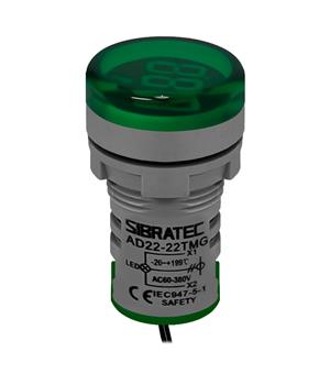 MEDIDOR  TEMPERATURA AD22-22TMG 60-380V -20°C...199°C 22MM VD 28095 AD2222TMG 
