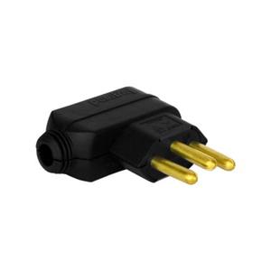PLUG  VERSATIL MACHO 2P+T 20A 250VCA TERMOPLASTICO PT SAIDA LATERAL 615853 61081 