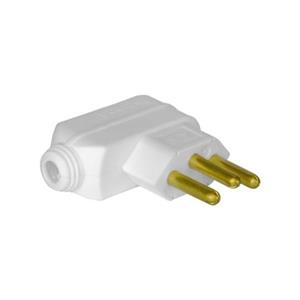 PLUG  VERSATIL MACHO 2P+T 20A 250VCA TERMOPLASTICO BR SAIDA LATERAL 61082 