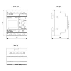 MODULO  CONTROLADOR LOGO 12/24RCE 8 DI 4 DO COM TELA 70000 6ED10521MD080BA1 