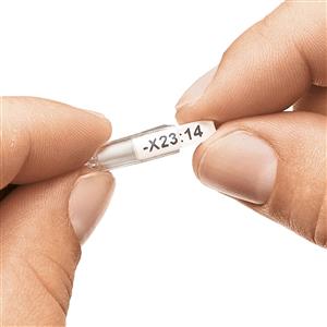 PLAQUETA  DE ENCAIXE BR/PT 4MM THERMOMARK POLIESTER 82050 MMEMTEX4RC1WHBK 